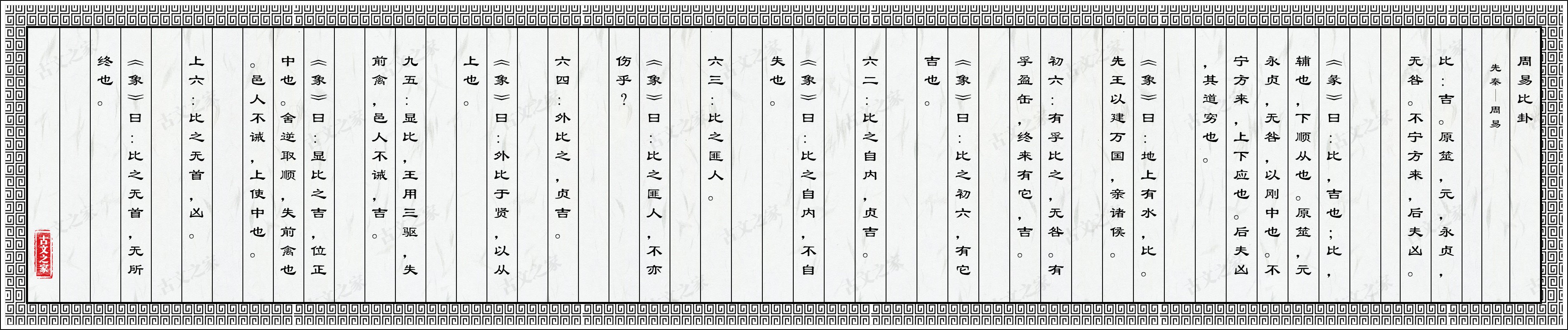 周易比卦
