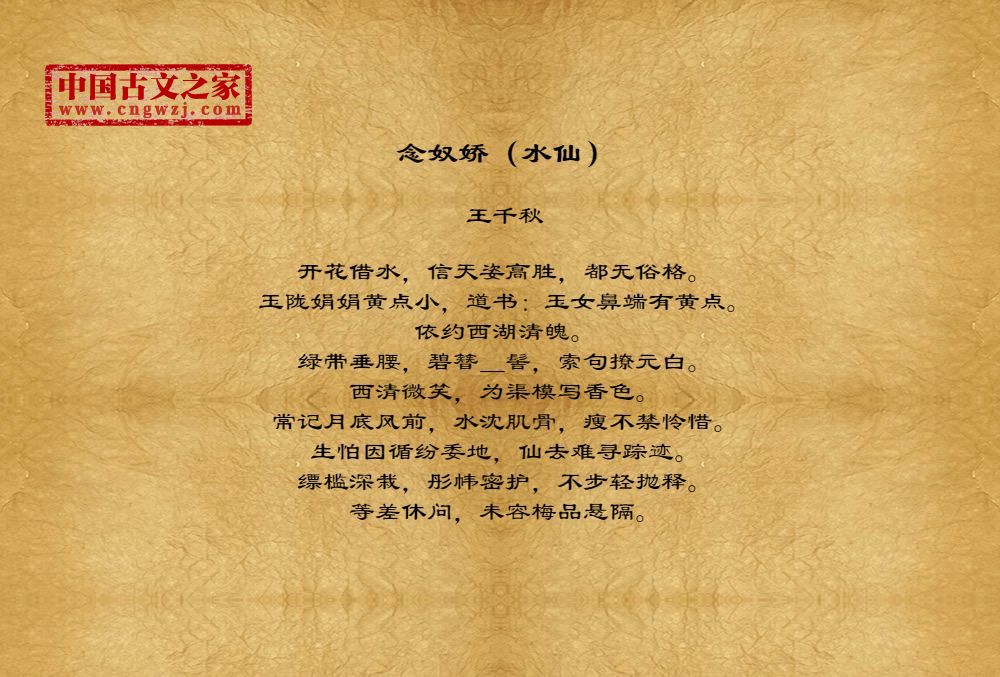 念奴娇（水仙）