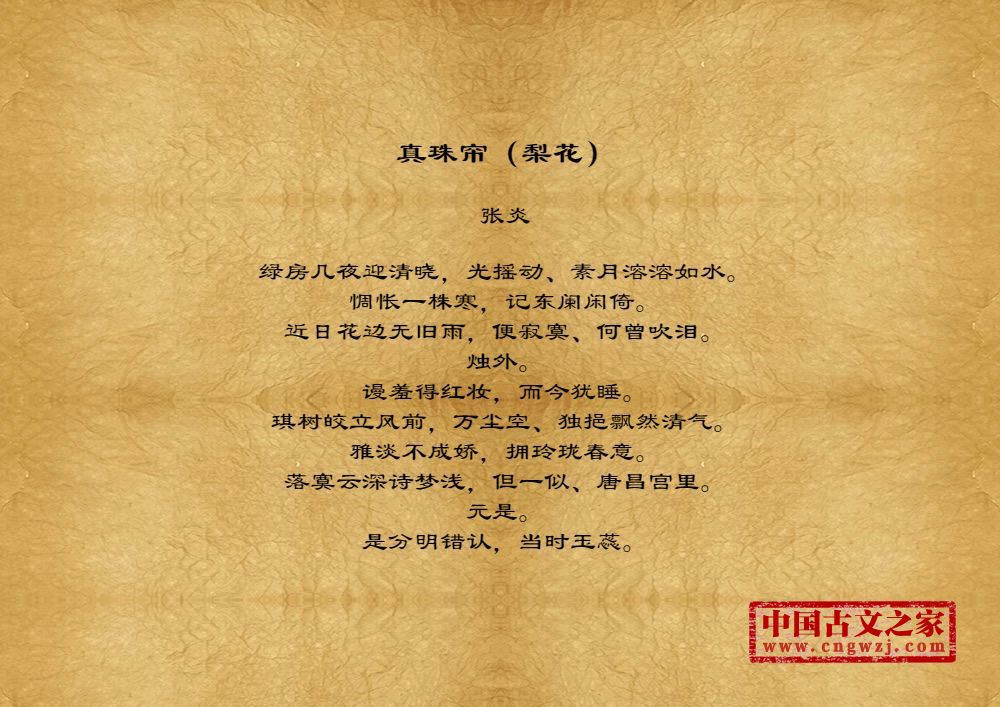 真珠帘（梨花）