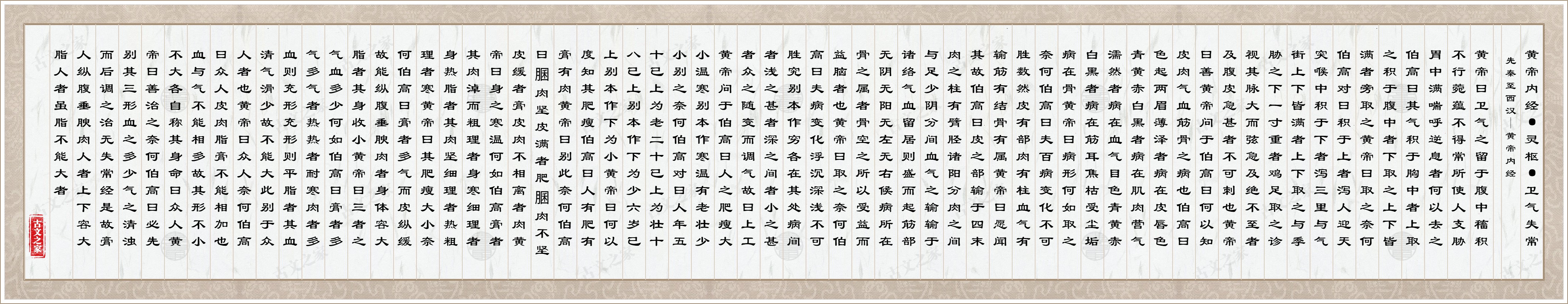 黄帝内经·灵枢·卫气失常图片