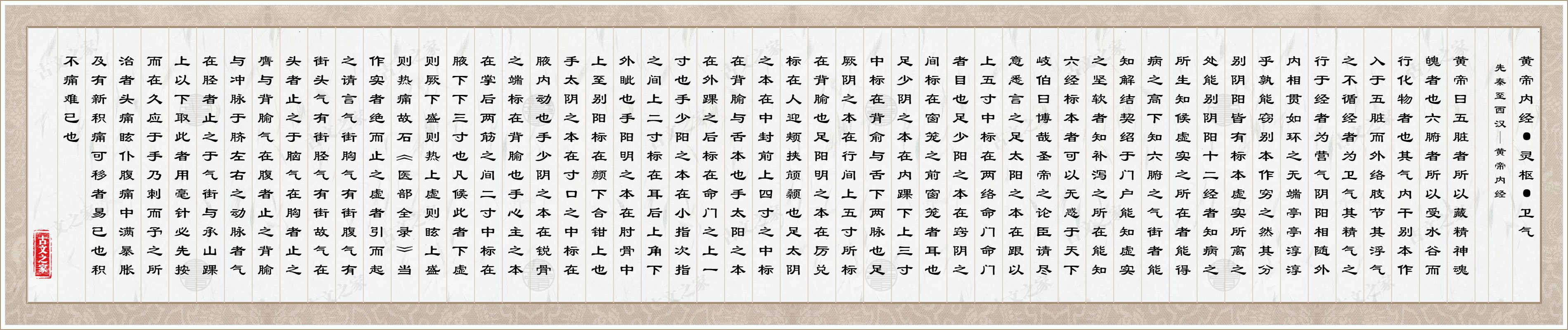 黄帝内经·灵枢·卫气图片