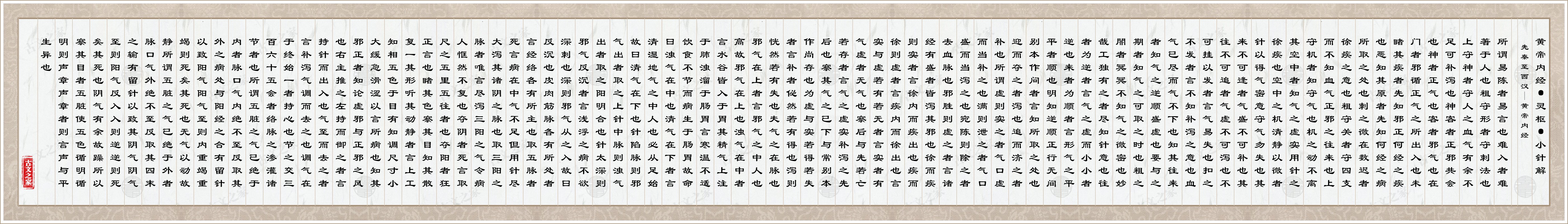 黄帝内经·灵枢·小针解