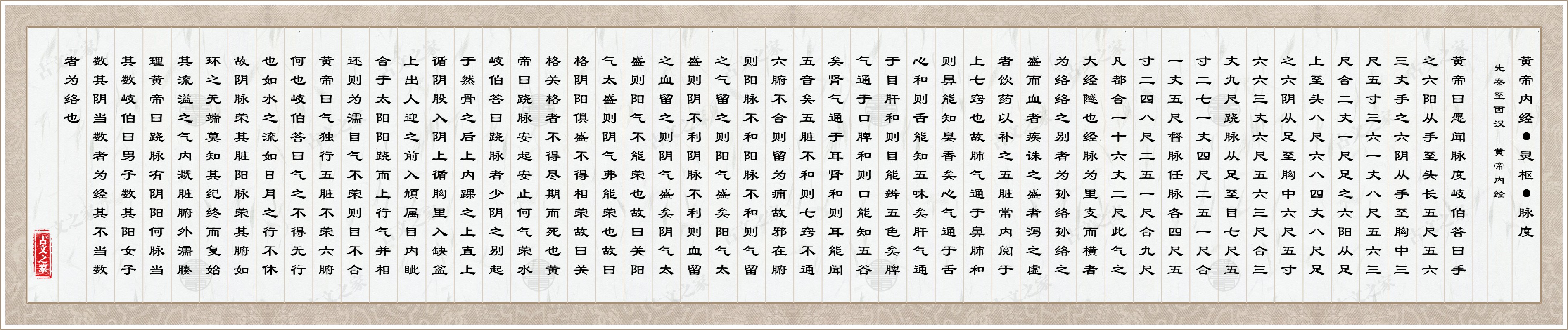 黄帝内经·灵枢·脉度