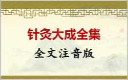 针灸大成拼音版